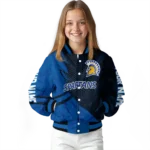 personalized san jose state spartans hexagon mesh blue black varsity jacket best selling.webp