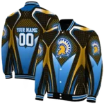 personalized san jose state spartans mesh chest gold black varsity jacket best selling.webp