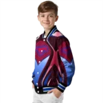 personalized smu mustangs mesh chest red black varsity jacket best selling.webp