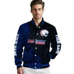 personalized south alabama jaguars hexagon mesh blue black varsity jacket best selling.webp