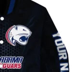 personalized south alabama jaguars hexagon mesh blue black varsity jacket best selling.webp