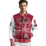 personalized temple owls ferris arena red white varsity jacket best selling.webp