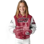 personalized temple owls ferris arena red white varsity jacket best selling.webp