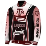 personalized texas am aggies mesh effect maroon black varsity jacket best selling.webp