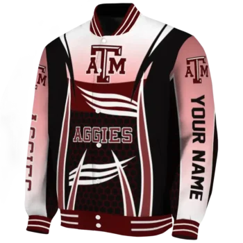 personalized texas am aggies mesh effect maroon black varsity jacket best selling.webp