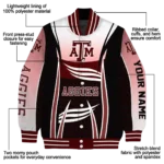 personalized texas am aggies mesh effect maroon black varsity jacket best selling.webp