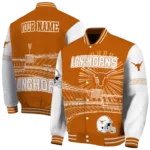personalized texas longhorns ferris arena orange white varsity jacket best selling.webp