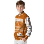 personalized texas longhorns ferris arena orange white varsity jacket best selling.webp