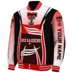 personalized texas tech red raiders mesh effect red black varsity jacket best selling.webp
