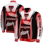 personalized texas tech red raiders mesh effect red black varsity jacket best selling.webp