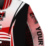 personalized texas tech red raiders mesh effect red black varsity jacket best selling.webp