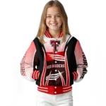 personalized texas tech red raiders mesh effect red black varsity jacket best selling.webp