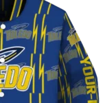 personalized toledo rockets bolt stripe blue varsity jacket best selling.webp