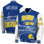 personalized toledo rockets ferris arena blue white varsity jacket best selling.webp