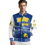 personalized toledo rockets ferris arena blue white varsity jacket best selling.webp