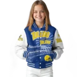personalized toledo rockets ferris arena blue white varsity jacket best selling.webp