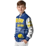 personalized toledo rockets ferris arena blue white varsity jacket best selling.webp