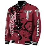 personalized troy trojans hexagon cluster red black varsity jacket best selling.webp
