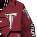 personalized troy trojans hexagon cluster red black varsity jacket best selling.webp