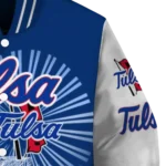 personalized tulsa golden hurricane ferris arena blue white varsity jacket best selling.webp