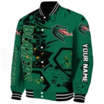 personalized uab blazers hexagon cluster green black varsity jacket best selling.webp