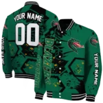 personalized uab blazers hexagon cluster green black varsity jacket best selling.webp