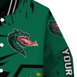 personalized uab blazers hexagon cluster green black varsity jacket best selling.webp