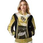 personalized ucf knights mesh effect gold black varsity jacket best selling.webp