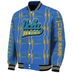 personalized ucla bruins bolt stripe blue varsity jacket best selling.webp