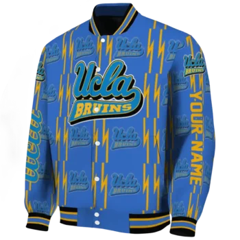 personalized ucla bruins bolt stripe blue varsity jacket best selling.webp