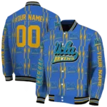 personalized ucla bruins bolt stripe blue varsity jacket best selling.webp