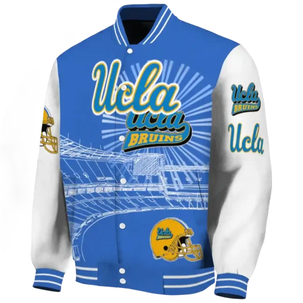 personalized ucla bruins ferris arena blue white varsity jacket best selling.webp
