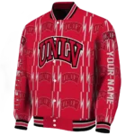 personalized unlv rebels bolt stripe red varsity jacket best selling.webp