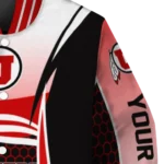 personalized utah utes mesh effect red black varsity jacket best selling.webp