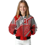 personalized utah utes star burst red bomber jacket best selling