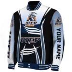 personalized utep miners mesh effect blue black varsity jacket best selling.webp