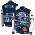 personalized utsa roadrunners ferris arena orange white varsity jacket best selling.webp