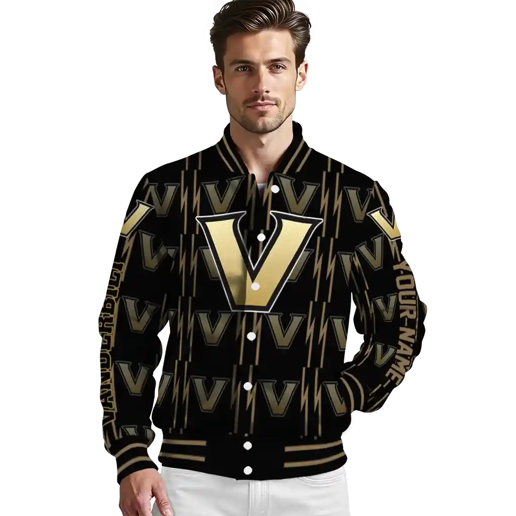 personalized vanderbilt commodores bolt stripe black varsity jacket high quality.webp personalized vanderbilt commodores bolt stripe black varsity jacket high quality.webp