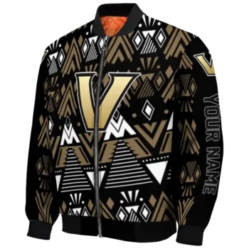 personalized vanderbilt commodores pyramid shapes black bomber jacket best selling