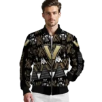 personalized vanderbilt commodores pyramid shapes black bomber jacket best selling