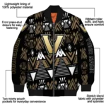 personalized vanderbilt commodores pyramid shapes black bomber jacket best selling