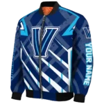 personalized villanova wildcats chevron angles navy bomber jacket best selling