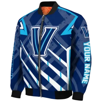 personalized villanova wildcats chevron angles navy bomber jacket best selling