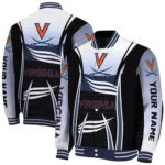 personalized virginia cavaliers mesh effect blue black varsity jacket best selling.webp