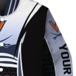 personalized virginia cavaliers mesh effect blue black varsity jacket best selling.webp