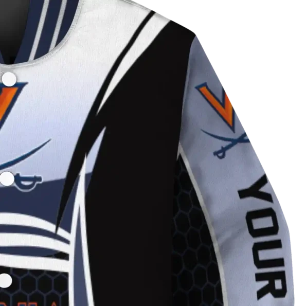 personalized virginia cavaliers mesh effect blue black varsity jacket premium grade.webp