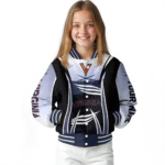 personalized virginia cavaliers mesh effect blue black varsity jacket best selling.webp