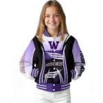 personalized washington huskies mesh effect purple black varsity jacket best selling.webp