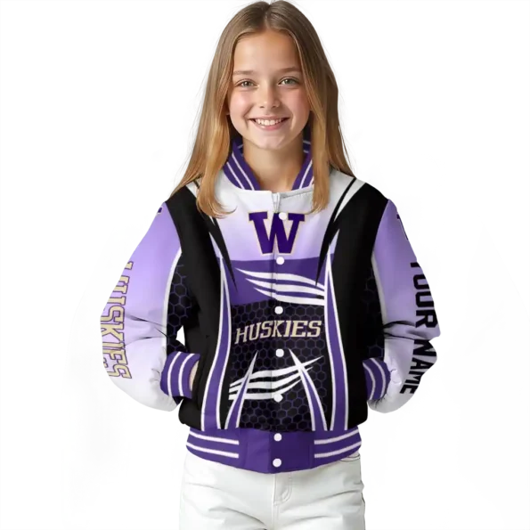 personalized washington huskies mesh effect purple black varsity jacket top rated.webp