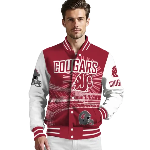 personalized washington state cougars ferris arena crimson white varsity jacket high quality.webp